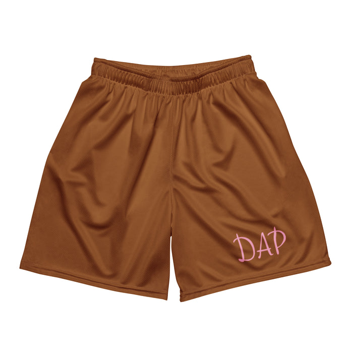 Basic Brown Mesh Shorts