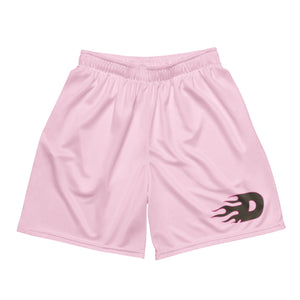 Pink Flaming D Mesh Shorts