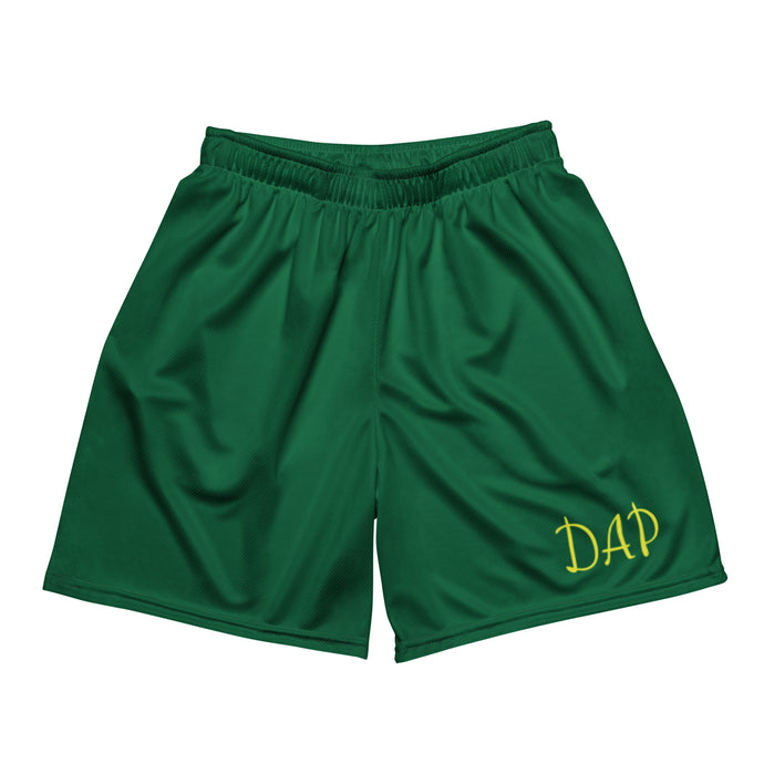 Green Basic Mesh Shorts