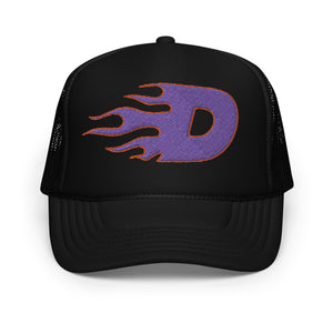 Purple Flaming D Hat