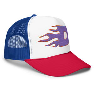 Purple Flaming D Hat