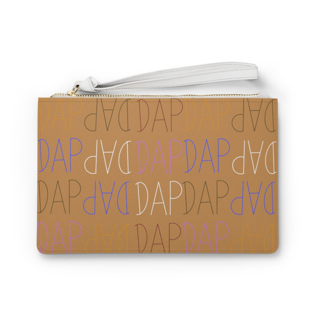 Brown DAP Clutch Bag
