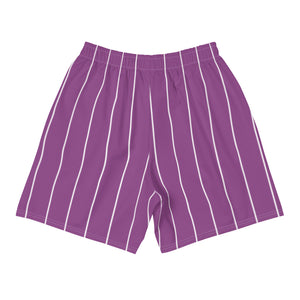 Purple Pinstripe Shorts