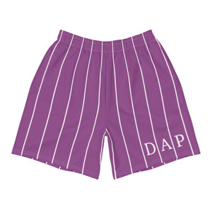 Purple Pinstripe Shorts