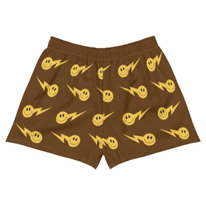 Women's Brown Star Logo Shorts