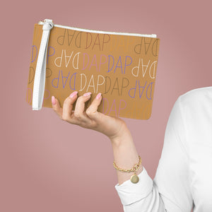 Brown DAP Clutch Bag