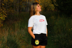 Women's black DAP crown shorts