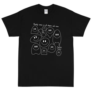 Beauty Comes In All Shapes Black Tee