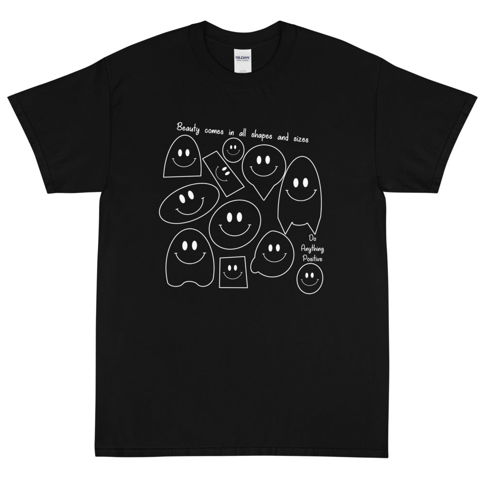 Beauty Comes In All Shapes Black Tee