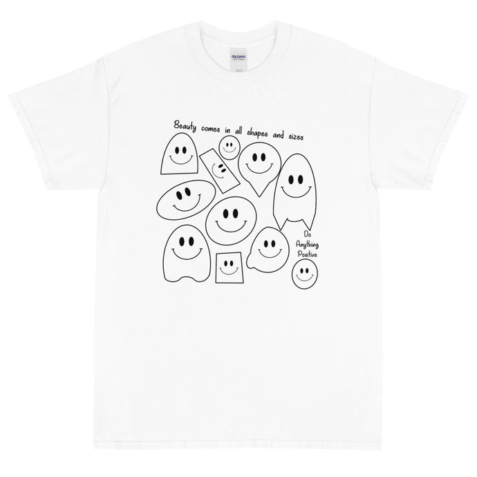 Beauty Comes In All Shapes White Tee