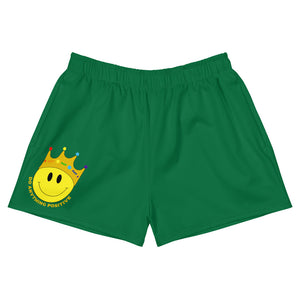 Womens green DAP crown logo shorts