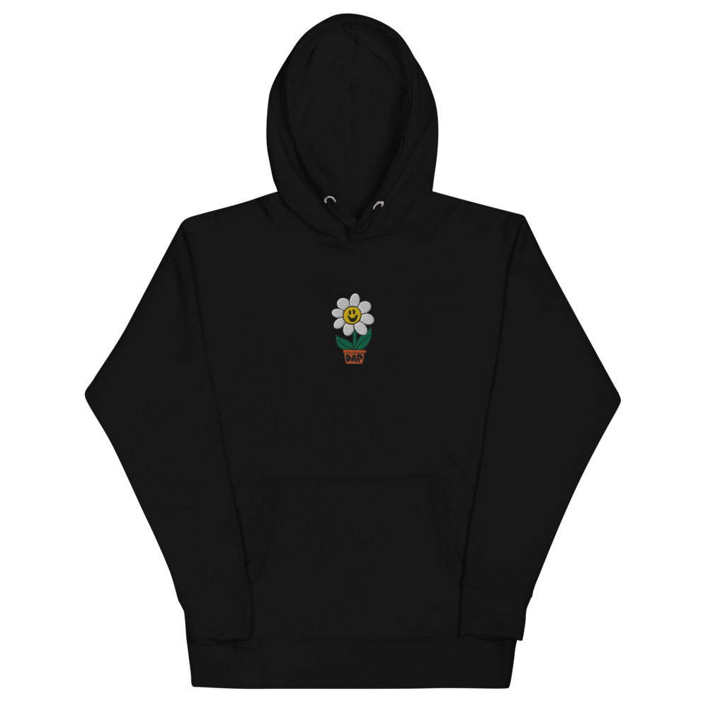Embroidered Flower Hoodie