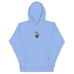 Embroidered Flower Hoodie