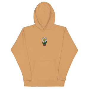 Embroidered Flower Hoodie